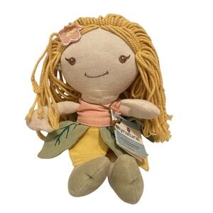 MyNatural Plush Fairy Doll Baby Toy  11"‎ Pixie Blonde Cloth Yarn Hair Cotton